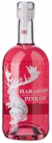 Pink gin Harahorn Norwegian small batch