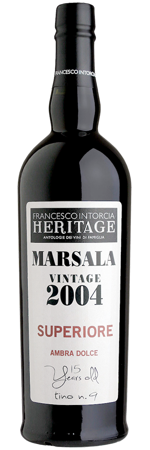 Marsala superiore vintage 2004 ambra dolce Heritage Francesco Intorcia