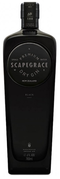 Premium Black Gin Scapegrace New Zeland